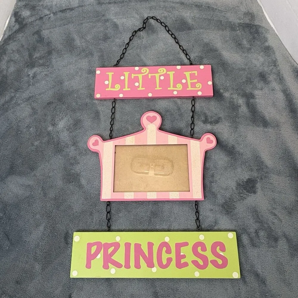LITTLE PRINCESS Picture Frame Wall Hanging 4x6
